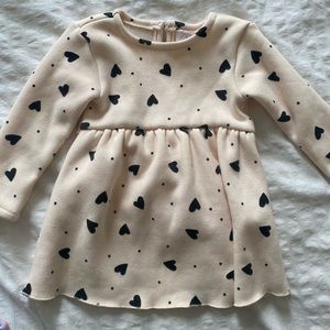 Zara heart fleece dress